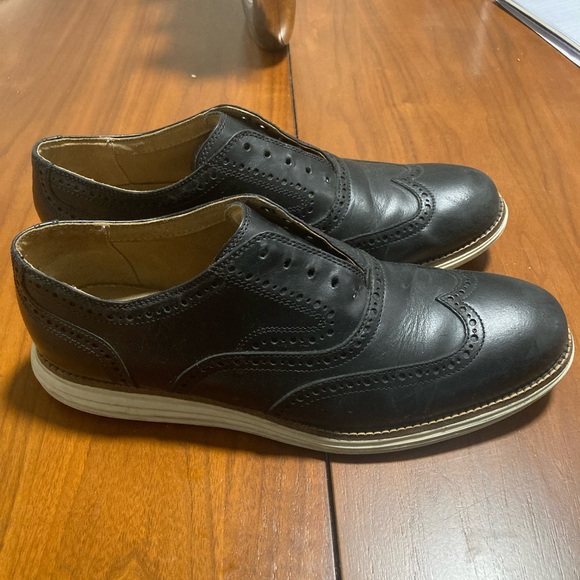 Cole Haan Men’s OriginalGrand Wingtip Oxford - Black/White - Size 9 M - Picture 1 of 6